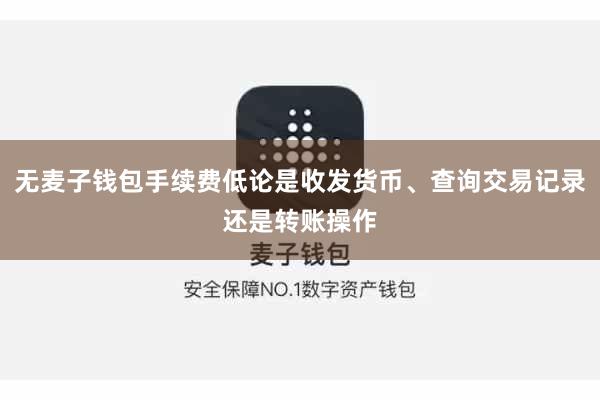 无麦子钱包手续费低论是收发货币、查询交易记录还是转账操作