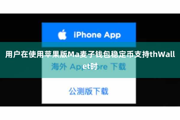 用户在使用苹果版Ma麦子钱包稳定币支持thWallet时