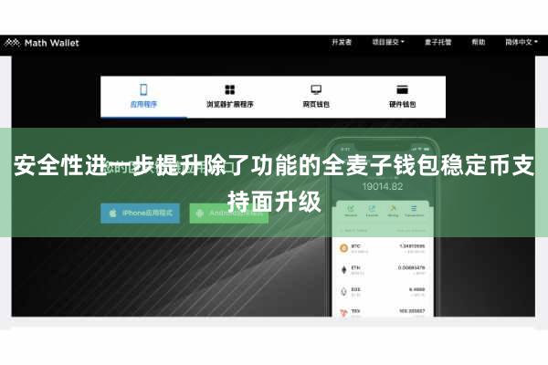 安全性进一步提升除了功能的全麦子钱包稳定币支持面升级